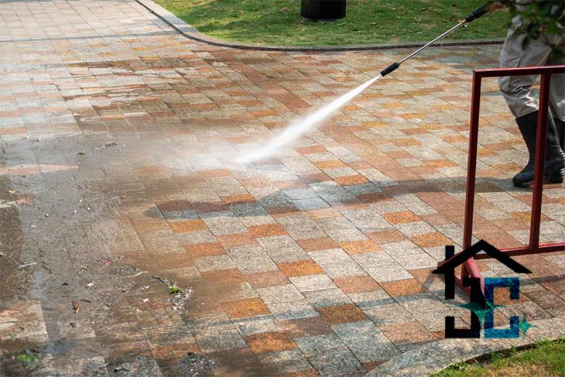 Pressure Washing Before
